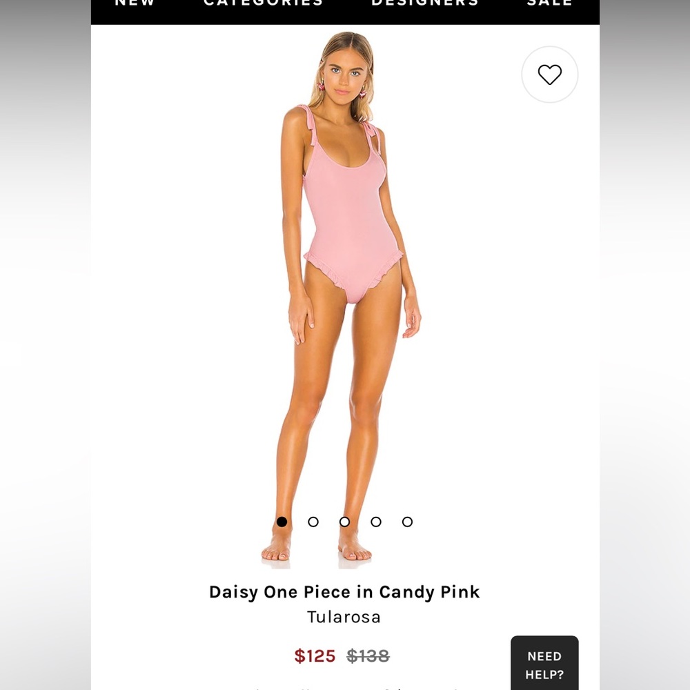 Tularosa Daisy One Piece Swimsuit Small BNWT